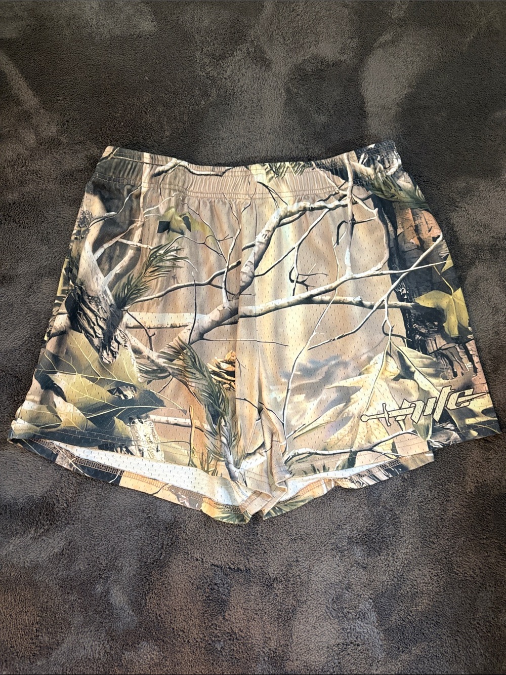 Custom camo shorts size large